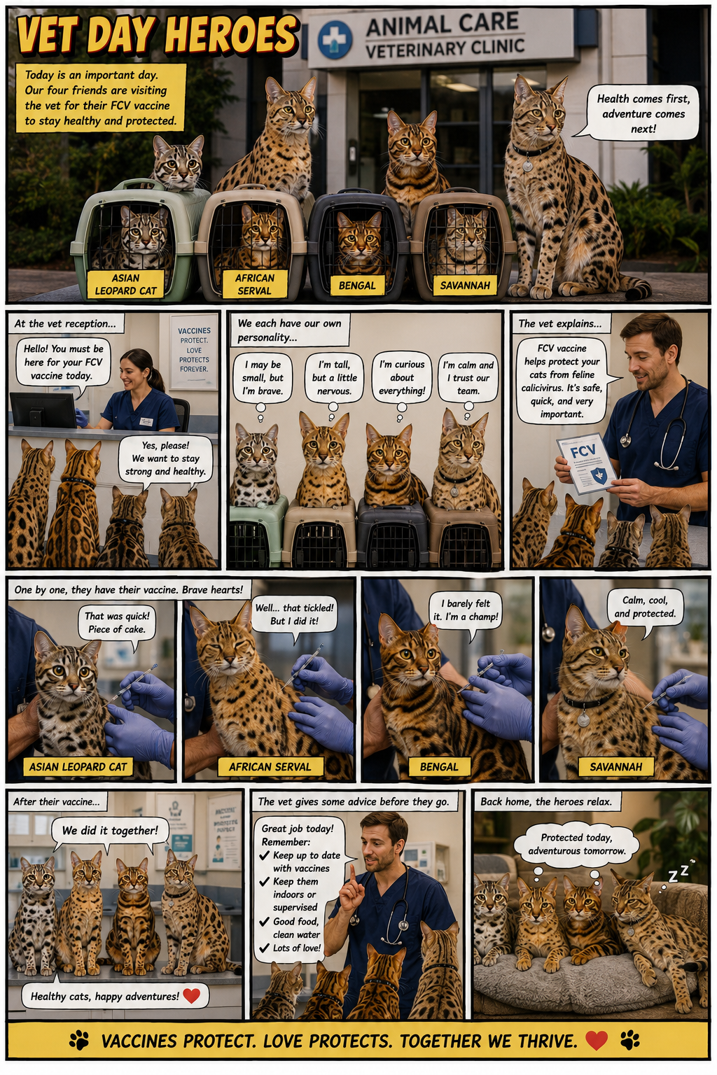 The FCV Vaccine, the comic