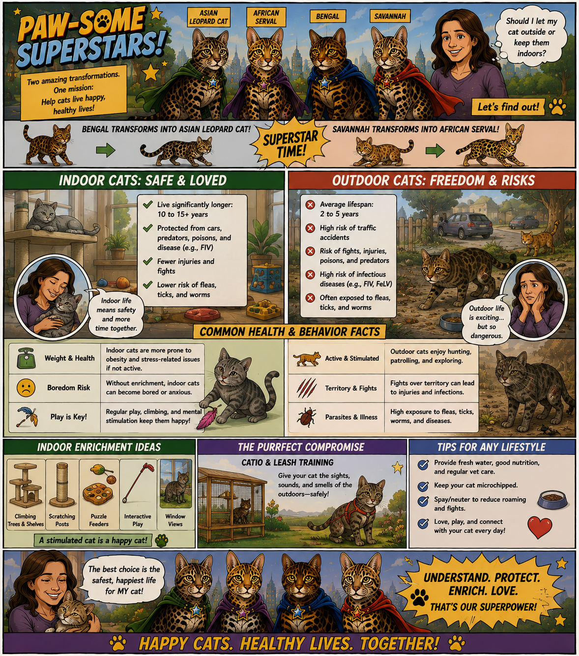 Indoor Cats vs Outdoor Cats